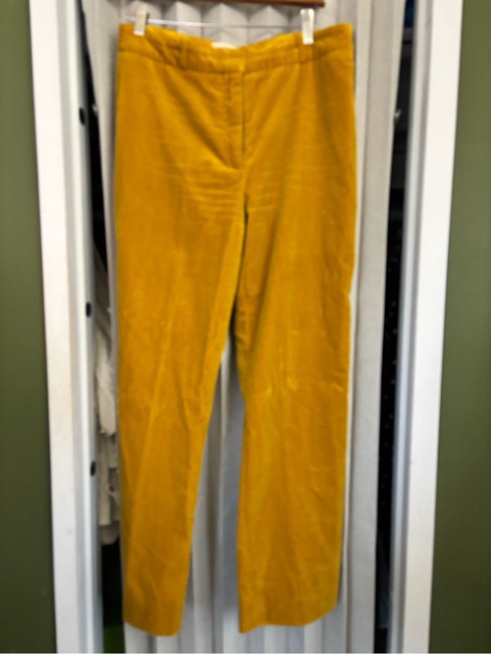 Sezane Mustard Yellow Corduroy Trousers